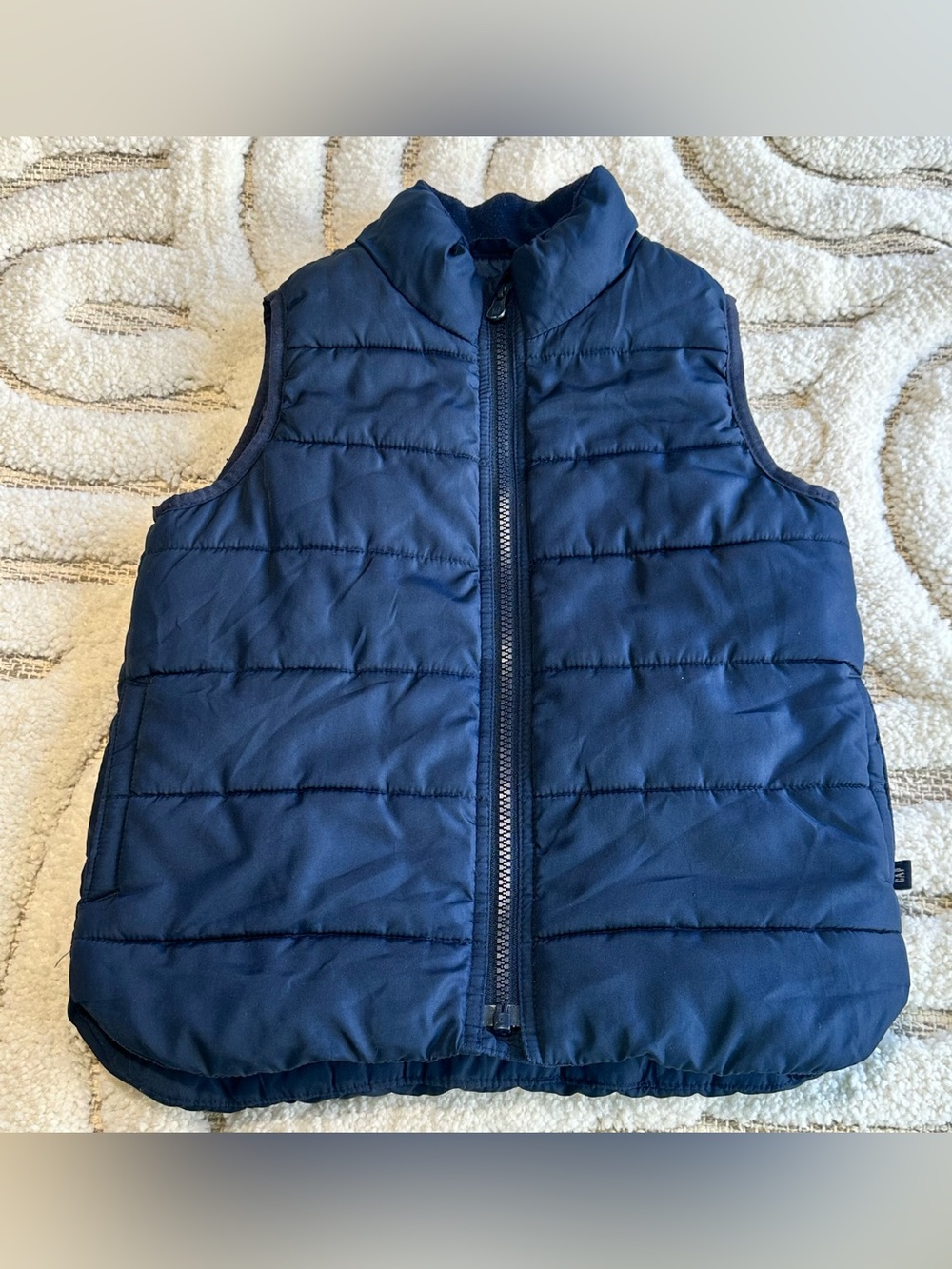 Boys Gap Puffer Vest - Navy | Size 5
